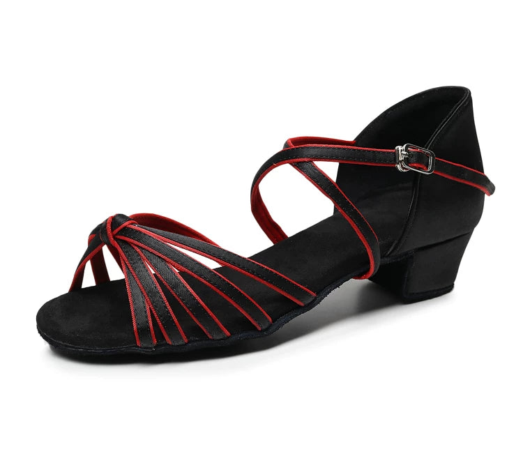Kids Ballroom Latin Dance Shoes Soft Soles Girls Stage Dancing Sandals
