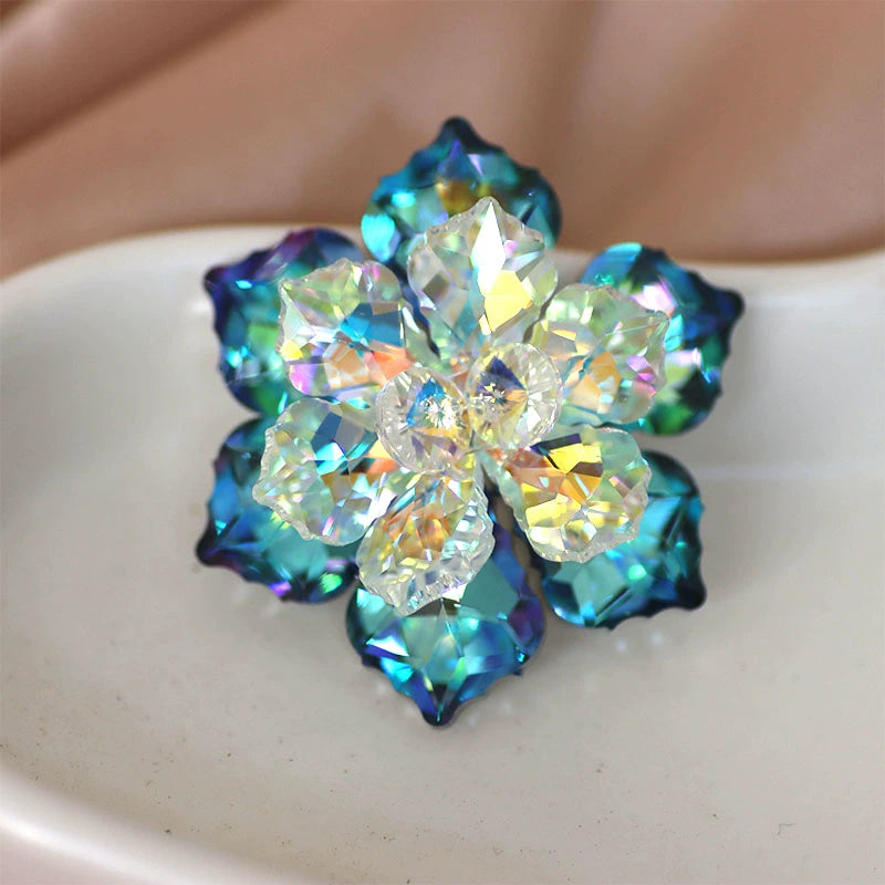 DIY dance clothes headdress bling gemstones flowers bling rhinestone for bag shoes  wedding party clothes jewelry accessories size 5cm - Moderndancedress.com