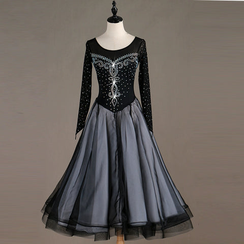 Ballroom Dance Dresses Dresses for modern dance with diamonds, national standard dance dresses, social dresses