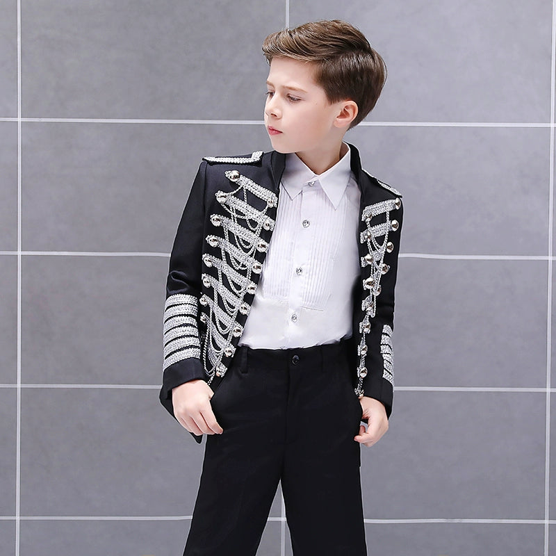 Boys Jazz Dance Costumes   European Style Soviet Army Dresses Stage Dresses Palace Dresses Prince Dresses Children Day Dresses - Moderndancedress.com