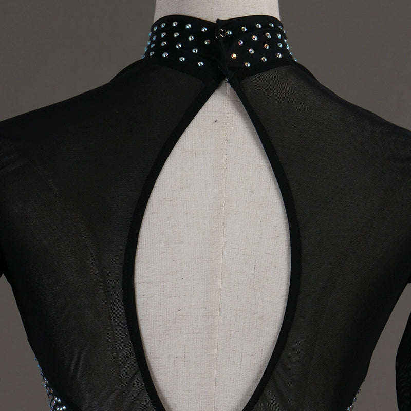 Latin Dance Dresses Latin Dance Competition Dresses / Rhinestones High Dress - Moderndancedress.com