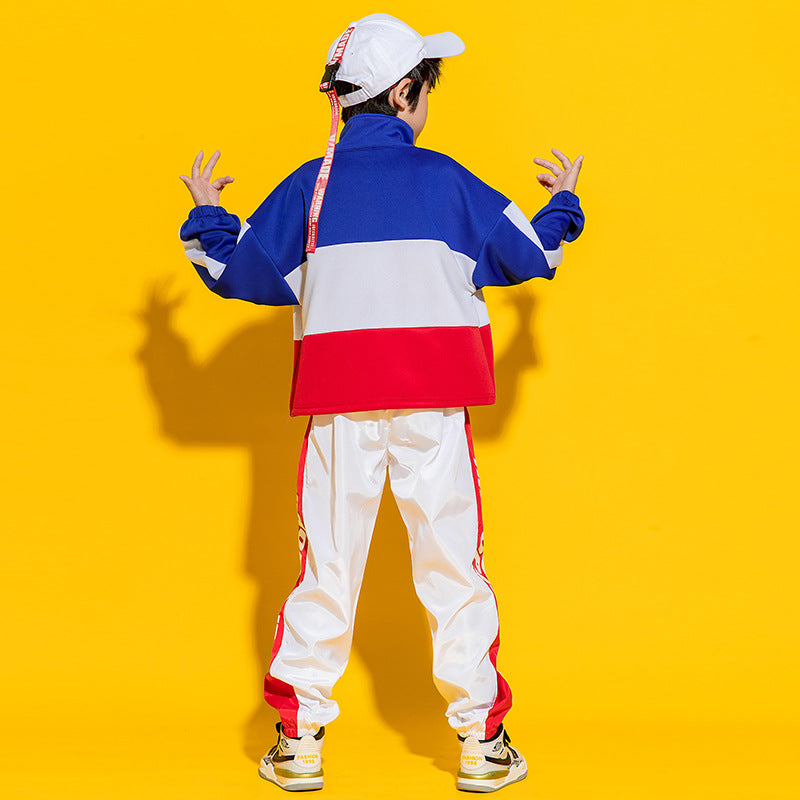 Children Girls hip-hop street jazz dance costumes school games cheerleading boys jazz dance school uniform - Moderndancedress.com