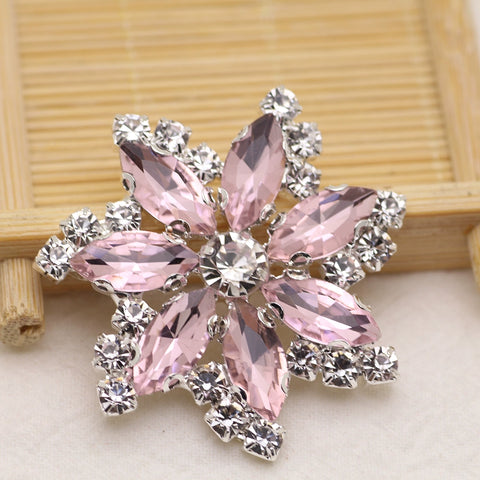 DIY stained glass rhinestone corsage for dance headdress party dress performance shoes hats bags decorations jewelry accessories 4.5cm - Moderndancedress.com