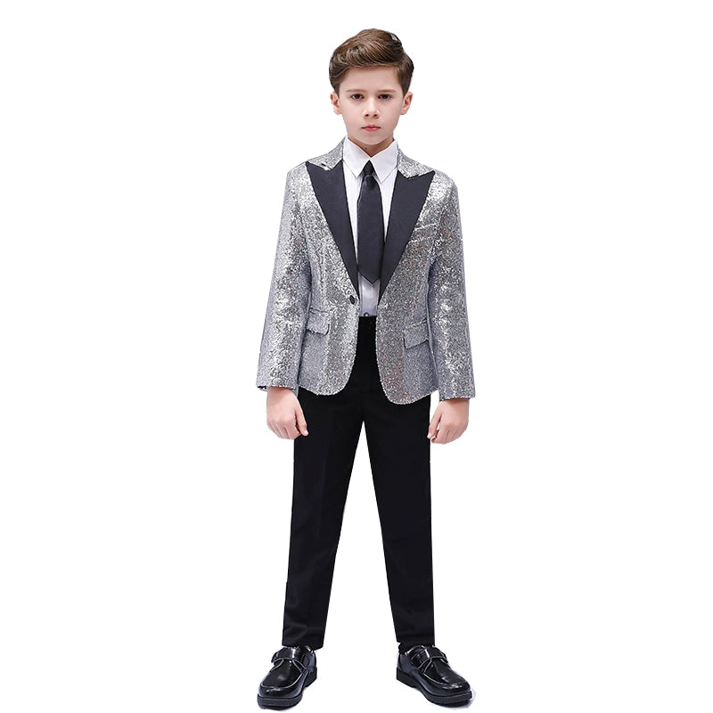 Boys Jazz Dance Costumes dancing piano performances, boys handsome hosting colorful shiny performances, flower children&amp;apos;s dresses - Moderndancedress.com