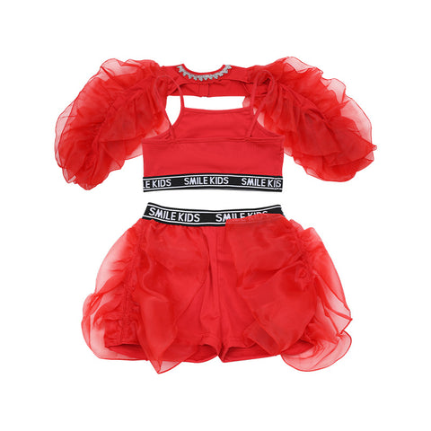 Children's street Hiphop dance jazz costumes for girls gogo dancers model carnival rehearsal performance outfits for kids - Moderndancedress.com