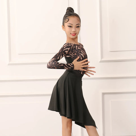Girls Latin Dance Dresses Latin dance dress for children and girls training dress for girls performance dress for Latin dance skirt performance dress - Moderndancedress.com