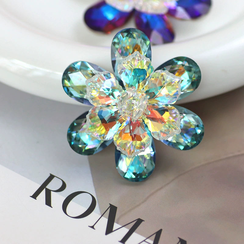 DIY dance clothes headdress bling gemstones flowers bling rhinestone for bag shoes  wedding party clothes jewelry accessories size 5cm - Moderndancedress.com