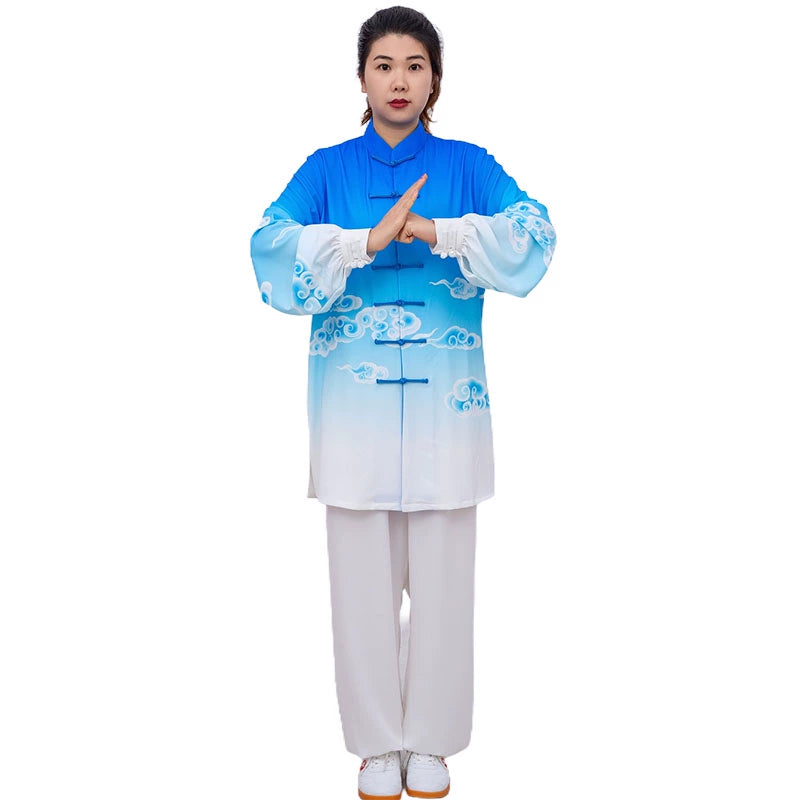 Tai Chi Clothing Female Wushu Chinese Kung Fu Martial Art Ompetition Performance Uniforms Men's Martial Arts Tai Chi Practice Clothes - Moderndancedress.com
