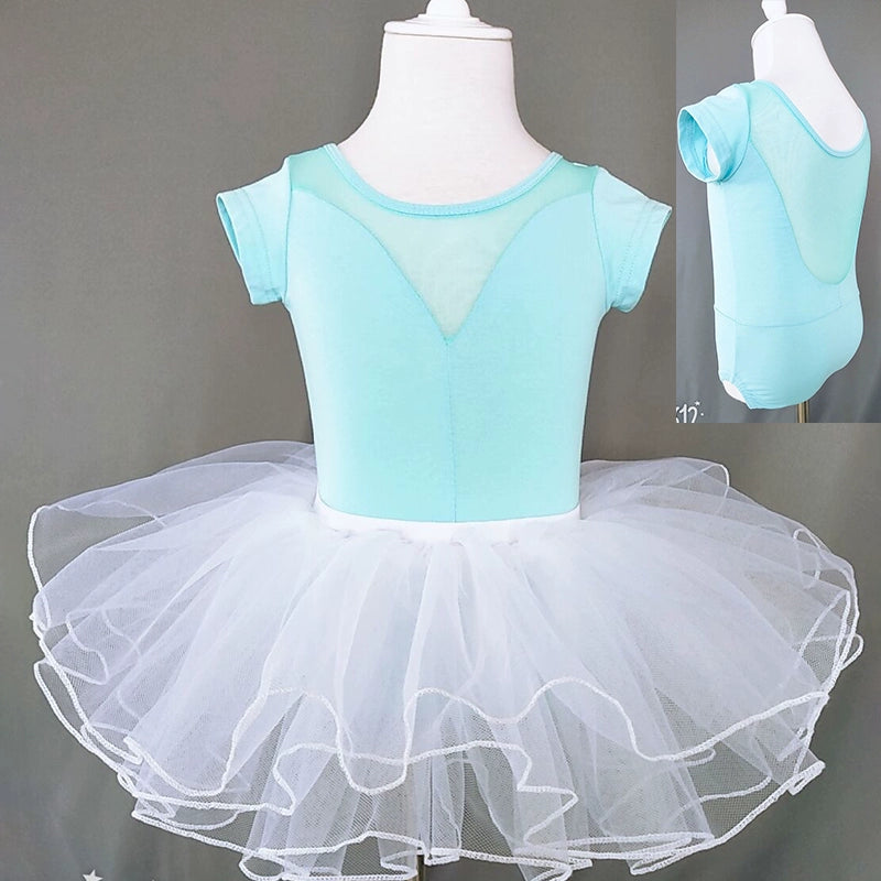 Girls Ballet Dance Dresses children's dance clothes girls' short sleeve training clothes ballet dancing clothes girls' gymnastics clothes