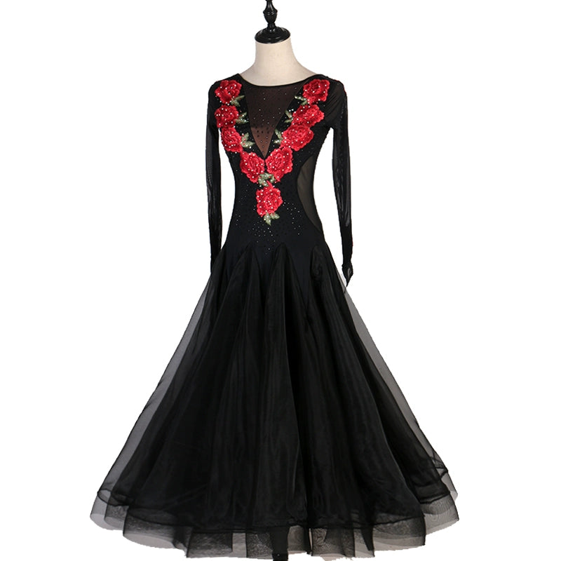 Ballroom Dance Dresses Modern Dance Skirt Performance Competition National Ballroom Ballroom Dancing Big Swing Dress Waltz Ballroom Waltz - Moderndancedress.com
