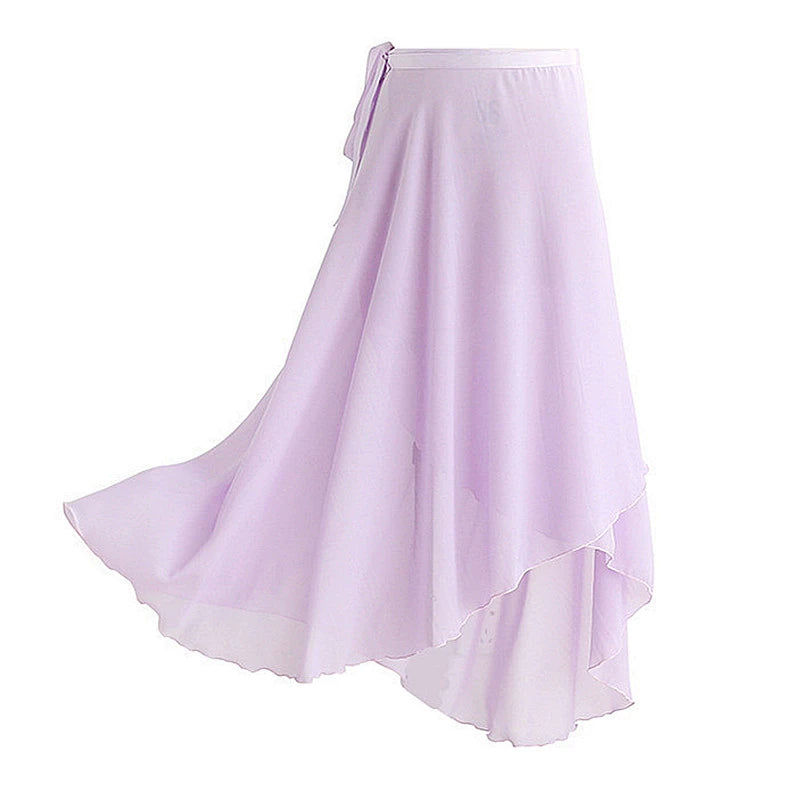 Latin apron one piece lace up skirt female adult dance skirt mesh Dance Bag hip skirt training clothes - Moderndancedress.com