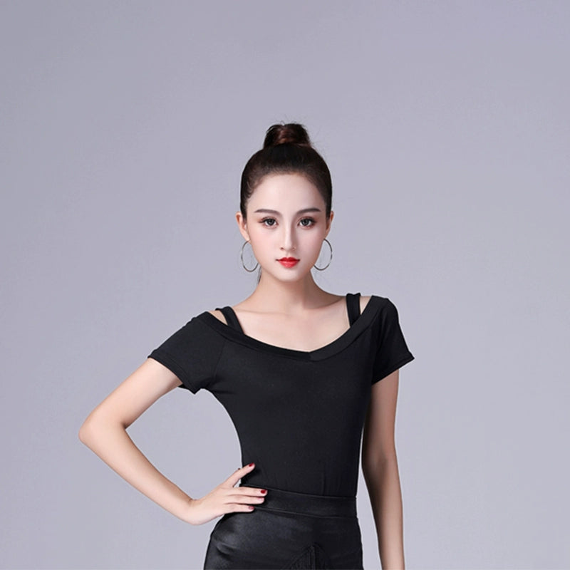 Latin International Dance Costume Adult Female Gongfu Dance Costume Modern Dance Costume Female Top - Moderndancedress.com