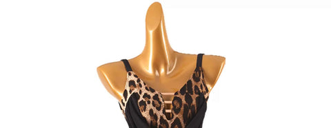 Latin Dance Competition Dress High-End Leopard Print Tassel Performance Outfit - Moderndancedress.com