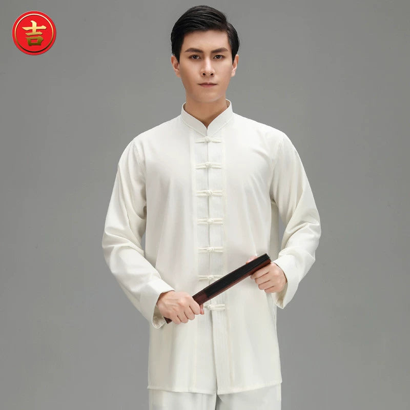Taiji suit for men and women with long sleeves and trousers can be customized