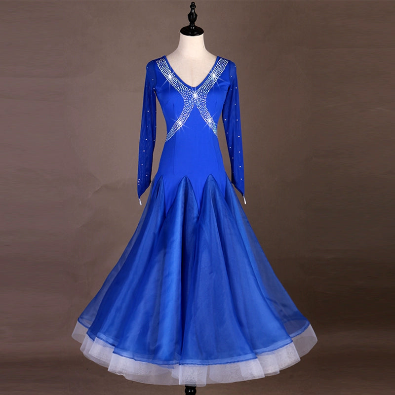 Ballroom Dance Dresses Performing Dresses for the Waltz Ballroom Dance Contest - Moderndancedress.com