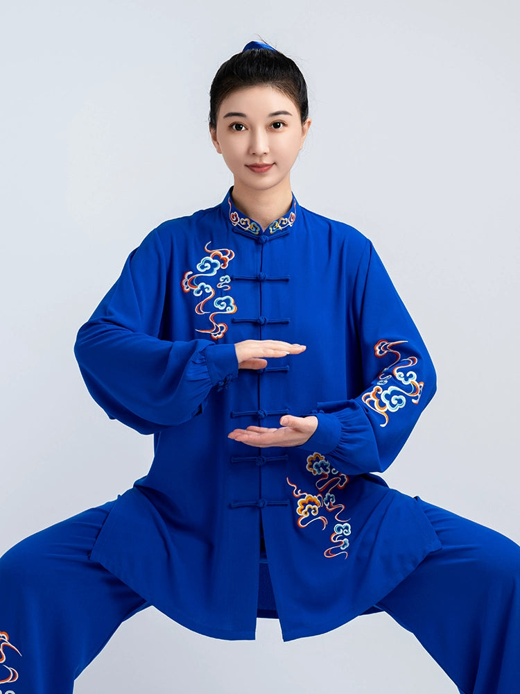 Tai Chi Clothing for unisex women wushu chinese kung fu uniforms Men taijiquan martial art stage performance clothes Baduanjin - Moderndancedress.com