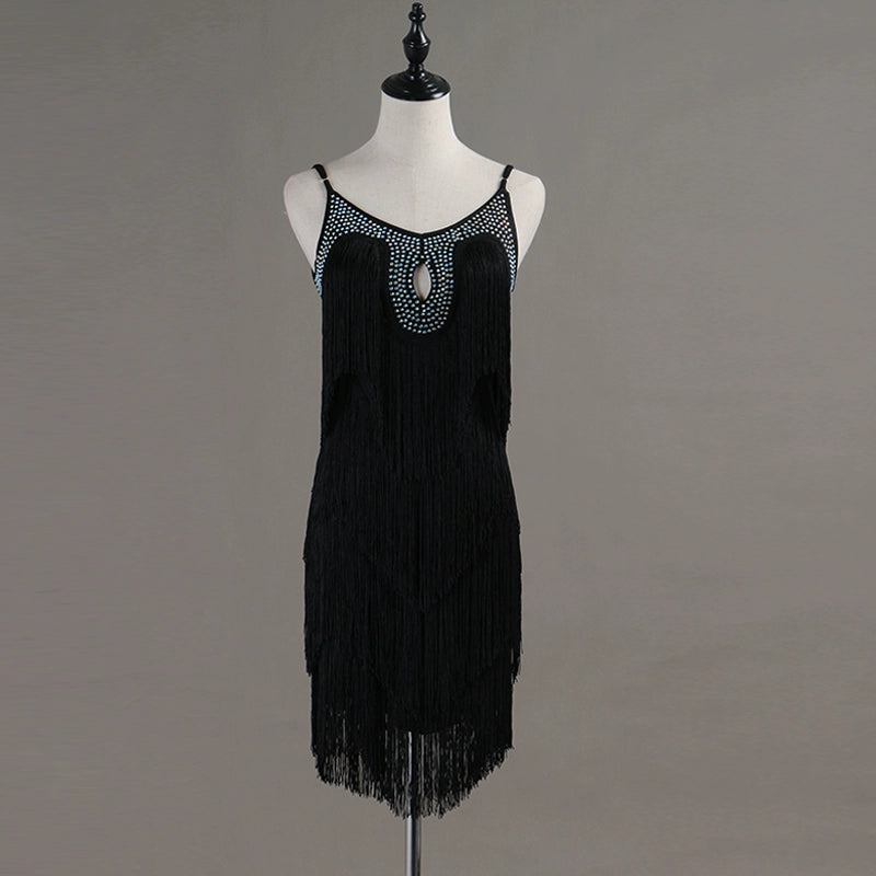Latin Dance Costume Adult Latin Dance Competition Dress with Latin Dance Skirt - Moderndancedress.com