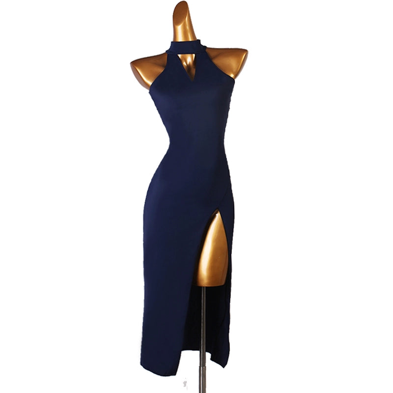 Women Girls Flowers Blue Yellow Latin Dance Dresses Side Slit Skirt Salsa Rumba Chacha Dancing Long Dress Black Moderndancedress.com Women Girls Flowers Blue Yellow Latin Dance Dresses Side Slit Skirt Salsa Rumba Chacha Dancing Long Dress Black Moderndancedress.com