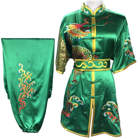 Custom size Chinese Martial Arts Clothes Kungfu Clothe Tai Chi Nanquan Changquan Children mulberry silk Wushu Competition Clothes - Moderndancedress.com