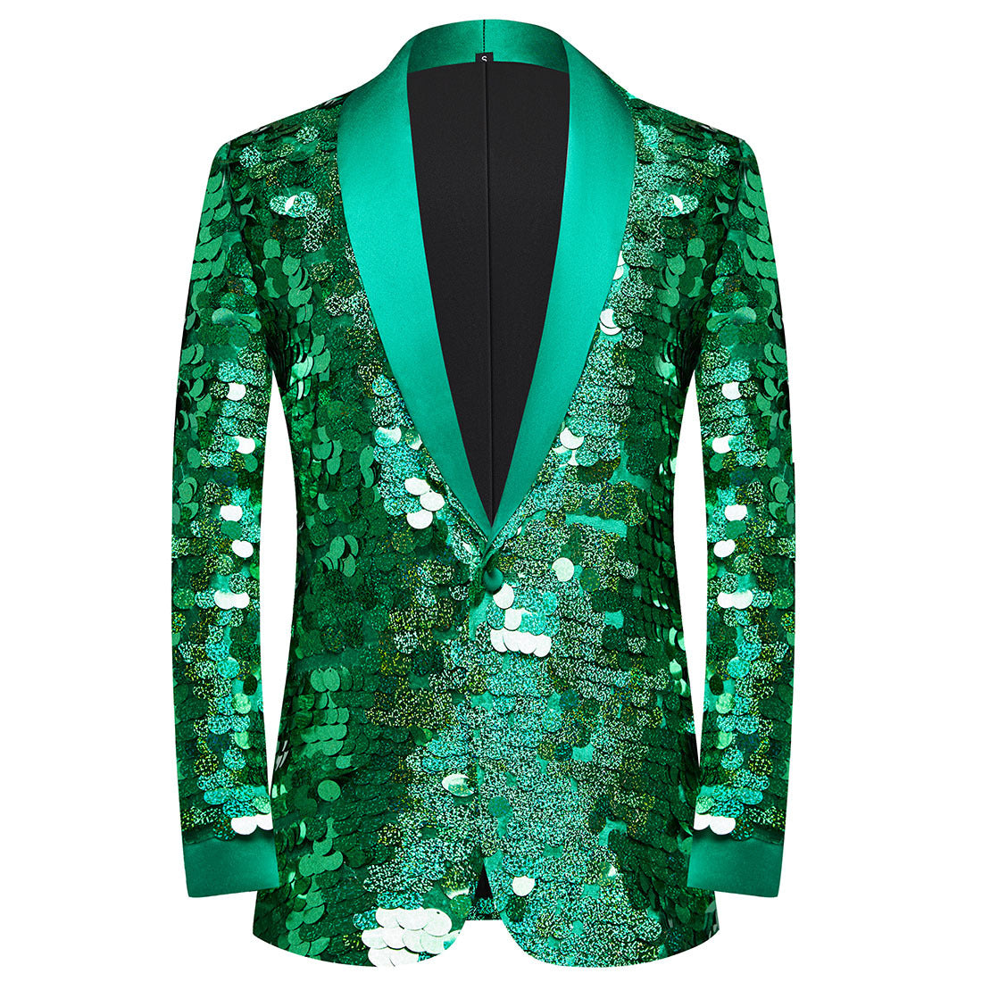 Men's Jazz Dance Costumes Gold Silver Blue Sequined Singer Host Dancers Performance Blazer Party Ceremonies Bling Coats - Moderndancedress.com