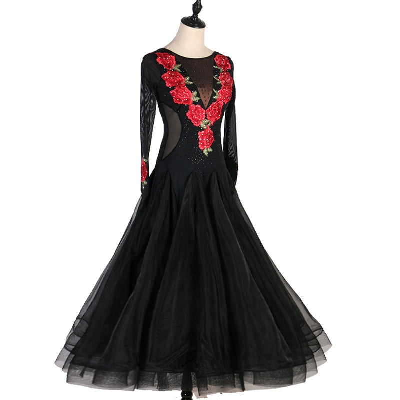 Ballroom Dance Dresses Modern Dance Skirt Performance Competition National Ballroom Ballroom Dancing Big Swing Dress Waltz Ballroom Waltz - Moderndancedress.com
