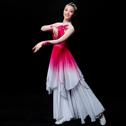 Chinese Folk Dance Costume Classical Dance Costume Female Chinese Fan Dance Costume National Dance Yangge Costume Umbrella Dance Adult