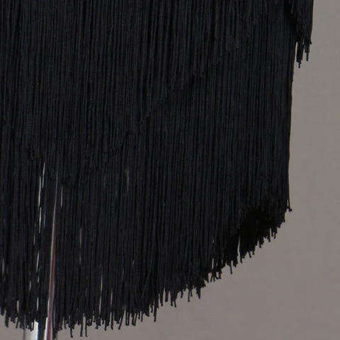 tassels Latin Dance Dresses Latin Dance Competition Dresses / Rhinestones High Dress - Moderndancedress.com