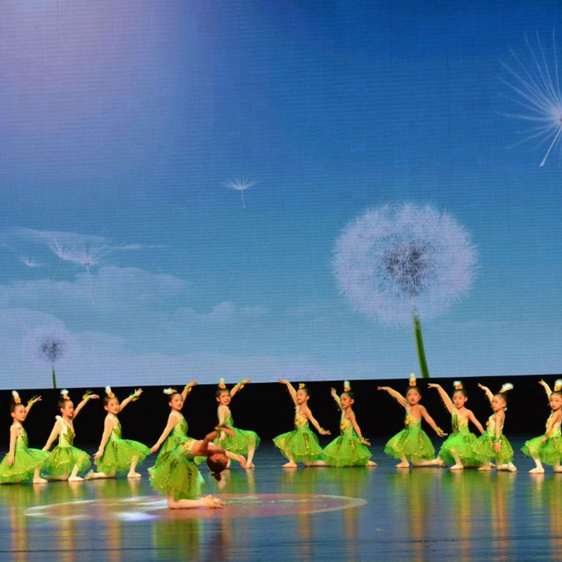 Girls Jazz Dance Costumes Children's green performance clothes environmental protection low carbon children's dance clothes - Moderndancedress.com