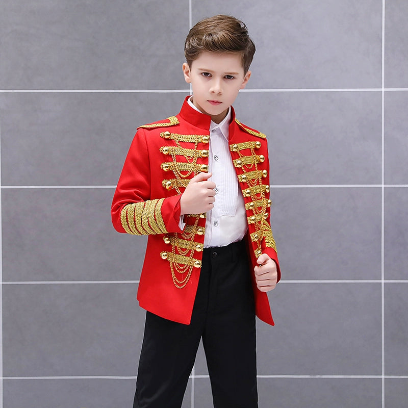 Boys Jazz Dance Costumes   European Style Soviet Army Dresses Stage Dresses Palace Dresses Prince Dresses Children Day Dresses - Moderndancedress.com