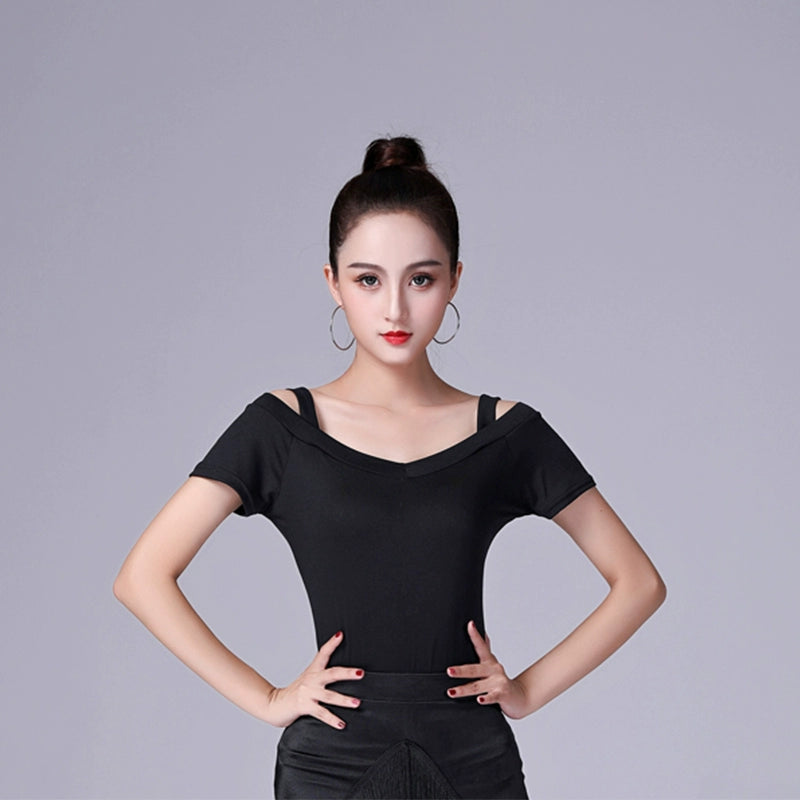 Latin International Dance Costume Adult Female Gongfu Dance Costume Modern Dance Costume Female Top - Moderndancedress.com