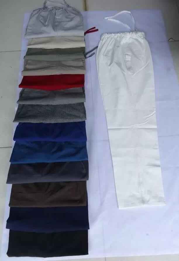 Pure cotton kung fu sports pants practise old-coarse male tang-suit breathable trousers Chinese traditiona tai chi leisure pants - Moderndancedress.com
