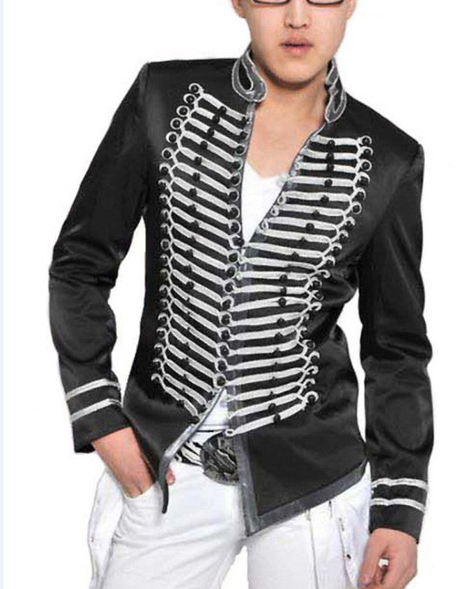 Europe and the United States Han star star suit stage night bar bar men clothing suit - Moderndancedress.com