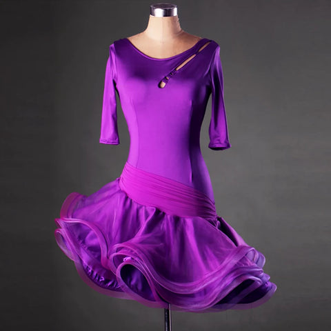 High-end Latin Dance Competition Dresses Latin Dance Performance Dresses Adult Women Latin Dance Dresses
