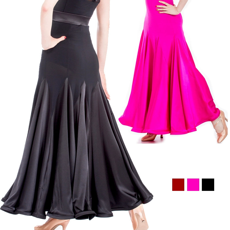 Ballroom Dance Dresses Modern Half-length Skirt Exercise Skirt National Standard Skirt Modern Skirt Sweater Skirt - Moderndancedress.com