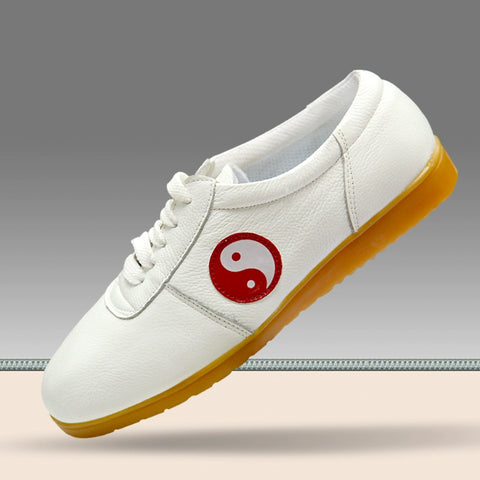 Tai Chi shoes, soft cowhide, beef tendon bottom, breathable soft bottom Taijiquan shoes, training shoes, men's and women's martial arts shoes. - Moderndancedress.com
