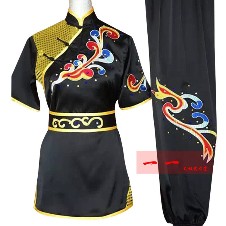 Martial Arts Clothes  Kungfu clothes Short-sleeved Wushu costumes embroidered by men and women, adult children kungfu costumes, LONG-FIST costumes, martial arts costumes and colored costumes