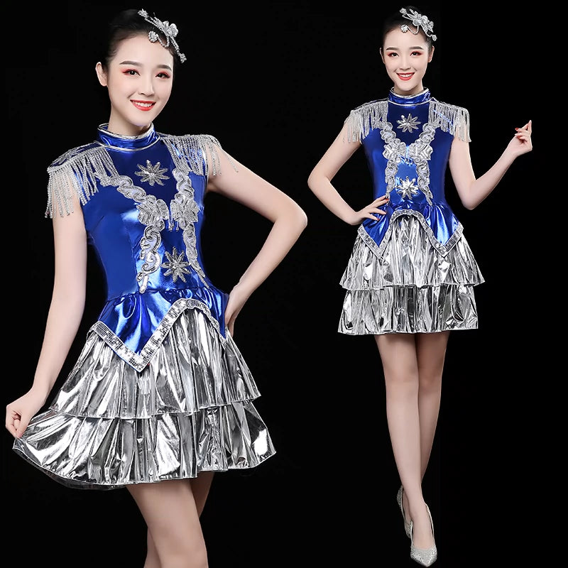 Jazz Dance Costumes Jazz Dance Costume Modern Dance Costume Suit Fashionable Sexy Sexy Sexy Sexy Sex Stage Costume Female Adults - Moderndancedress.com