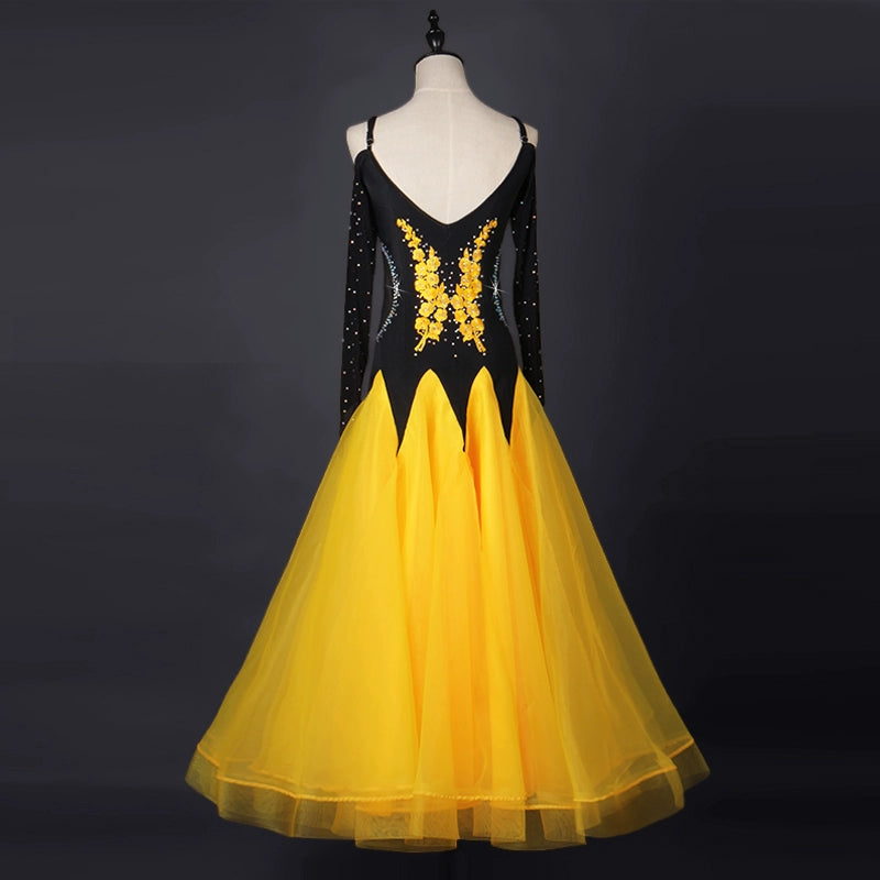 Ballroom Dance Dresses Waltz Show Dresses for Modern Dance Competition Dresses for National Standard Dance Dresses - Moderndancedress.com