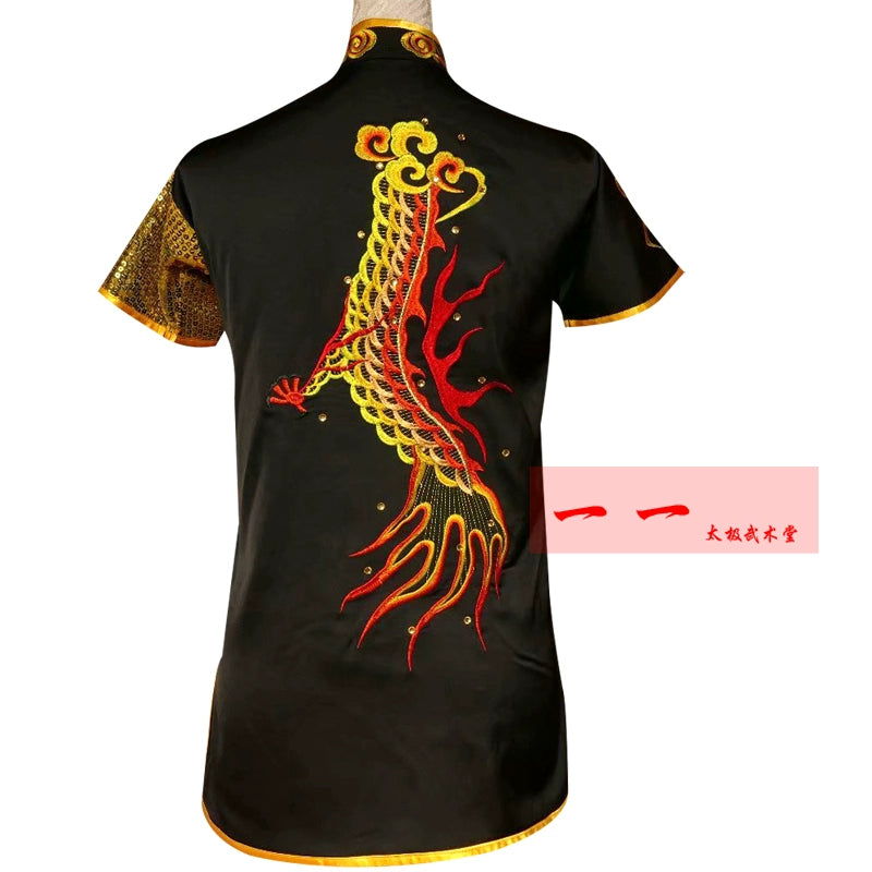 Martial Arts Kungfu Wushu Clothes for Men Women Embroidered Dragon Wushu Performance Clothes for Children Performing Long Boxing QIGong Competition Clothes