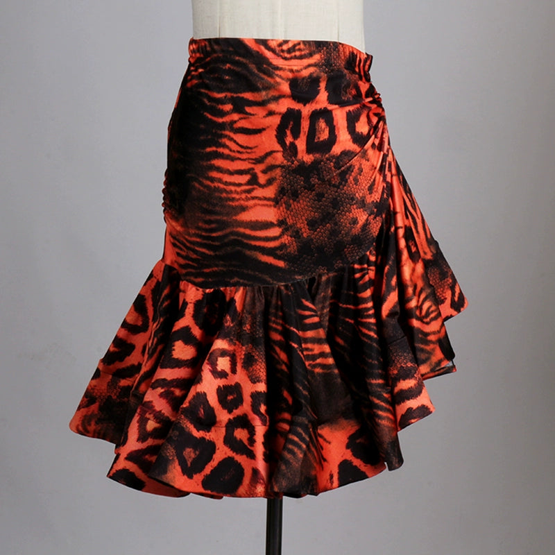 Latin Dance Exercise Suit Competition Performance Skirt - Moderndancedress.com