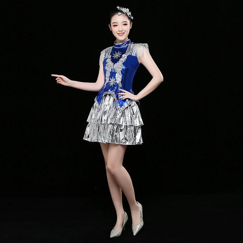 Jazz Dance Costumes Jazz Dance Costume Modern Dance Costume Suit Fashionable Sexy Sexy Sexy Sexy Sex Stage Costume Female Adults - Moderndancedress.com