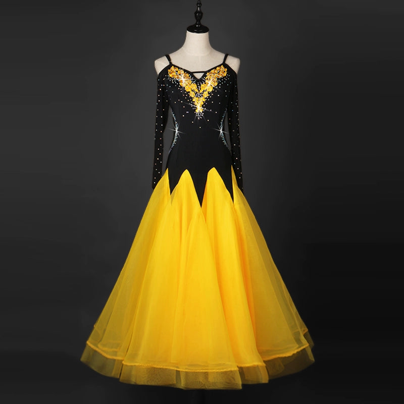 Ballroom Dance Dresses Waltz Show Dresses for Modern Dance Competition Dresses for National Standard Dance Dresses - Moderndancedress.com