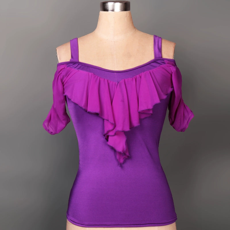 Ballroom Dance Dresses Modern dance dress national standard ballroom dance, short-sleeved adult jacket - Moderndancedress.com