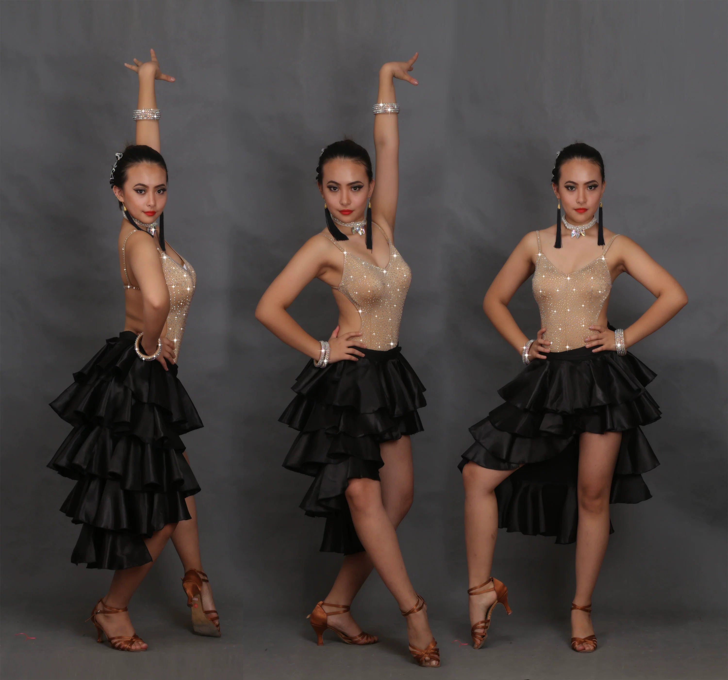 Classical Latin Dance Skirts For Ladies Black Red Clothes Fantasia Women Competitive Paso Doble Fluffy Bullfight Garments – Moderndancedress.com Classical Latin Dance Skirts For Ladies Black Red Clothes Fantasia Women Competitive Paso Doble Fluffy Bullfight Garments – Moderndancedress.com