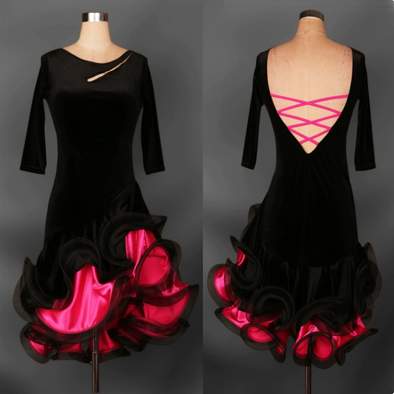 Latin Dance Costume Latin dance dress for women to customize professional Latin dance competition dress Latin Dance Dress - Moderndancedress.com