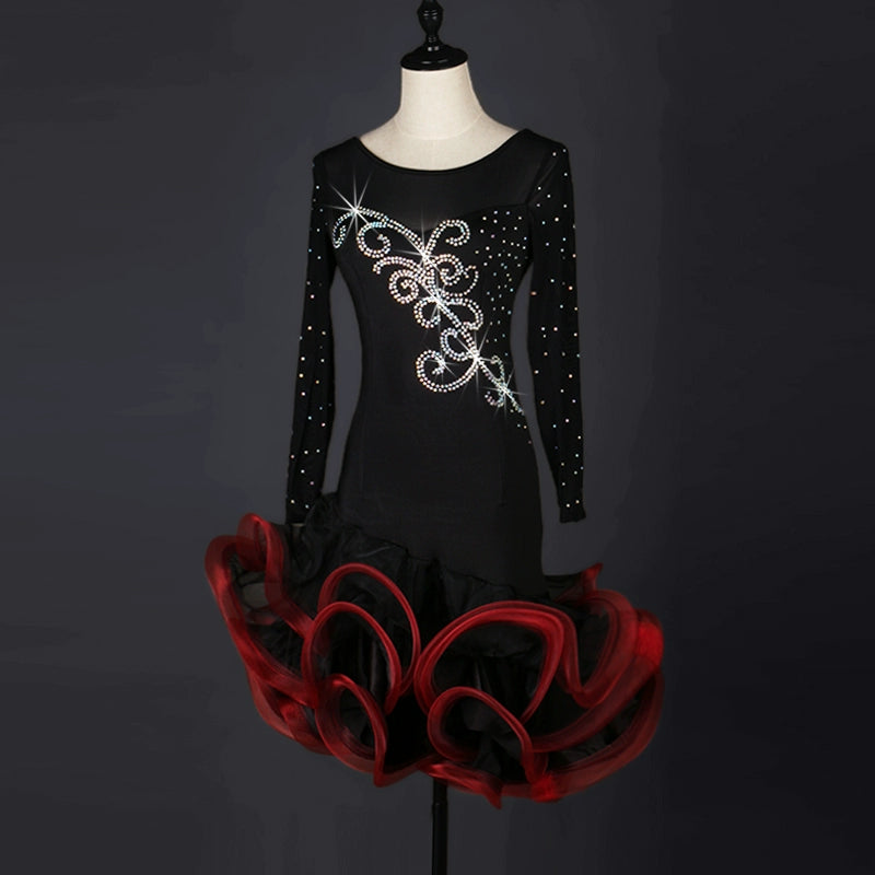 Latin Dance Dresses Latin dance competitions Sexy back Latin dance costumes - Moderndancedress.com