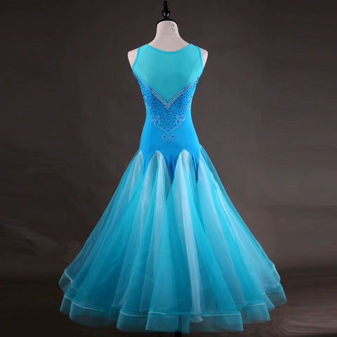 Ballroom Dance Dresses Modern Dance Competition Performing Clothes, Social Dance, Big Dress, Waltz Skirt - Moderndancedress.com