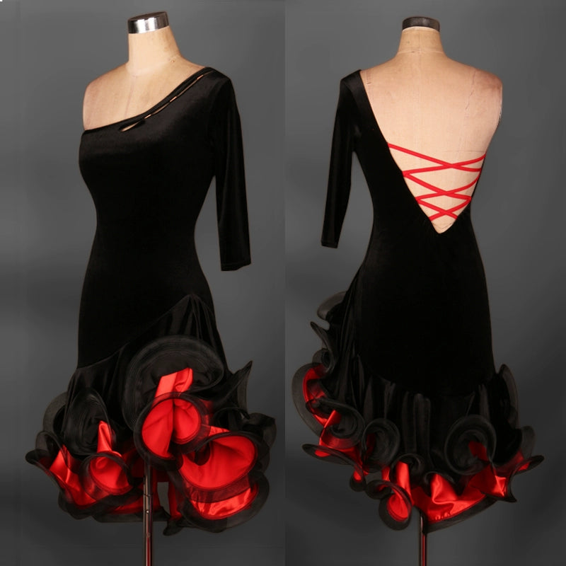 Latin Dance Costume Latin dance dress for women to customize professional Latin dance competition dress Latin Dance Dress - Moderndancedress.com