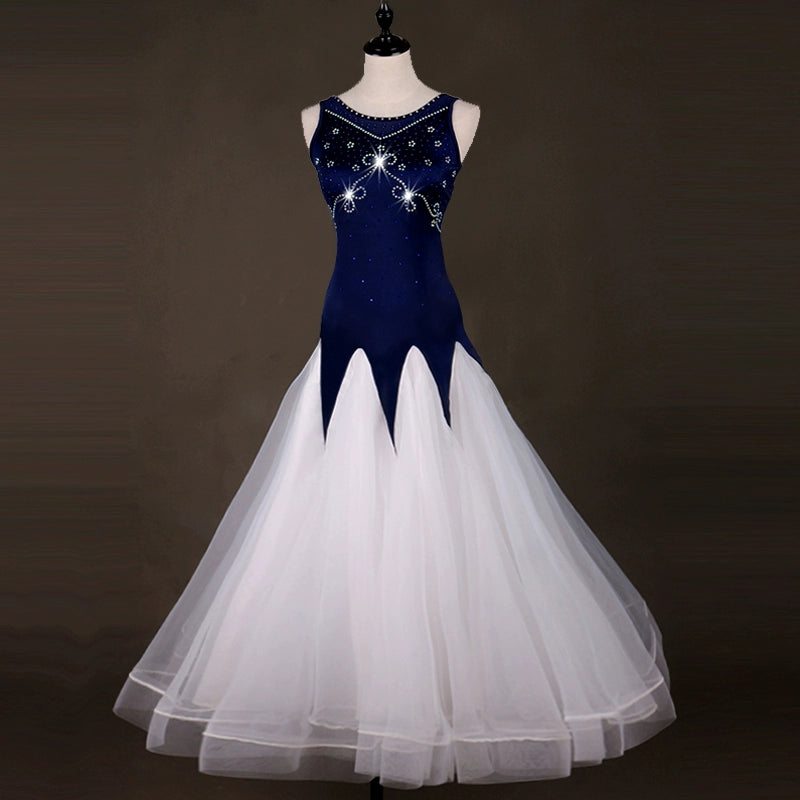 Ballroom Dance Dresses Modern Dance Competition Performing Clothes, Social Dance, Big Dress, Waltz Skirt - Moderndancedress.com