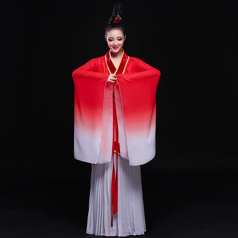 Chinese Folk Dance Costumes Classical Dance Costume Female Chinese Fengshui Sleeve Modern Dance Costume Ancient Chinese Dress Adult